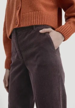 hessnatur Cordhose Wide Leg Relaxed aus Bio-Baumwolle von schwarzbeere Hot