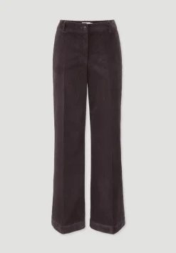 hessnatur Cordhose Wide Leg Relaxed aus Bio-Baumwolle von schwarzbeere Hot