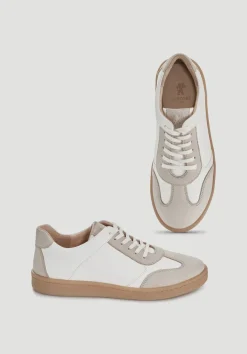 hessnatur Court Sneaker aus chromfrei gegerbtem Leder von naturweiss