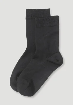 hessnatur Damen Socke im 2er-Pack aus Bio-Merinowolle mit Bio-Baumwolle von schwarz Best