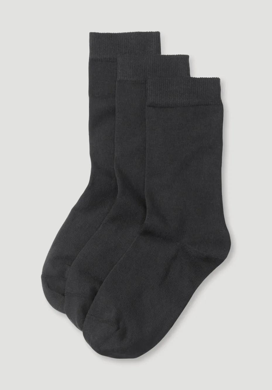hessnatur Damen Socke im 3er-Pack aus Bio-Baumwolle von schwarz Clearance