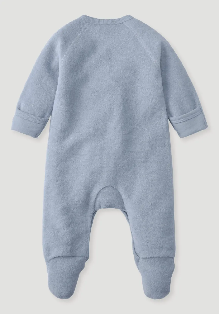 hessnatur Erstlingsausstattung Wollfrottee aus reiner Bio-Merinowolle von helles jeansblau Hot