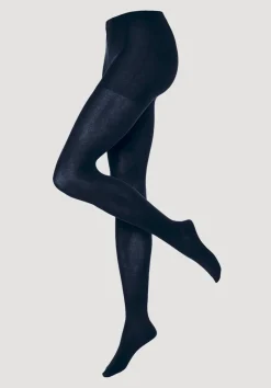 hessnatur Feinstrumpfhose aus Bio-Baumwolle von marine