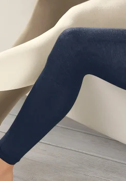 hessnatur Feinstrumpf-Leggings aus Bio-Baumwolle von marine New