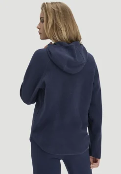 hessnatur Fleece Hoodie Relaxed ACTIVE LIGHT aus reiner Bio-Baumwolle von mitternachtsblau Best