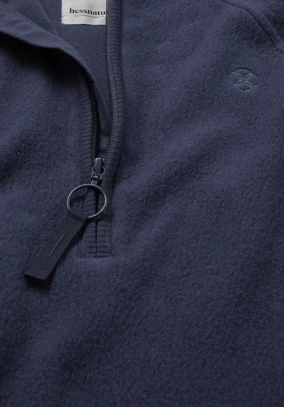 hessnatur Fleece Hoodie Relaxed ACTIVE LIGHT aus reiner Bio-Baumwolle von mitternachtsblau Best
