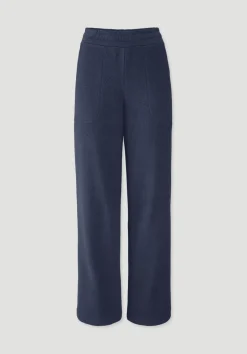 hessnatur Fleece Hose Relaxed ACTIVE LIGHT aus reiner Bio-Baumwolle von mitternachtsblau