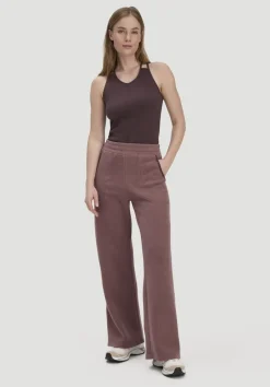 hessnatur Fleece Hose Relaxed ACTIVE LIGHT aus reiner Bio-Baumwolle von rosébraun Clearance