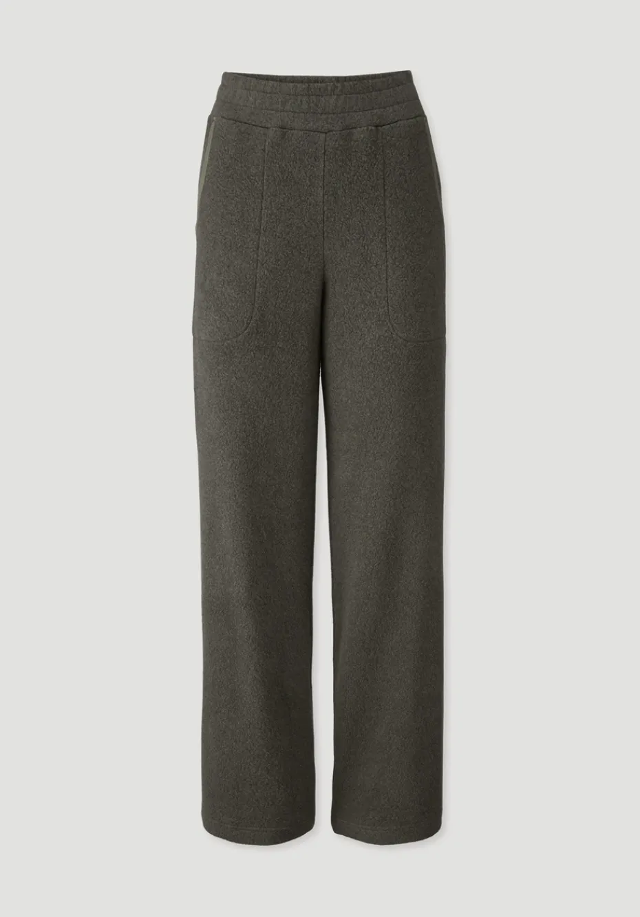 hessnatur Fleece Hose Relaxed ACTIVE LIGHT aus reiner Bio-Baumwolle von tannengrün Sale
