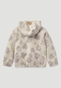 hessnatur Fleece Jacke aus reiner Bio-Baumwolle von pastell lavendel Discount