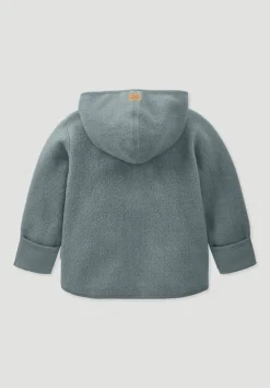 hessnatur Fleece Jacke aus reiner Bio-Baumwolle von atlantikblau Discount