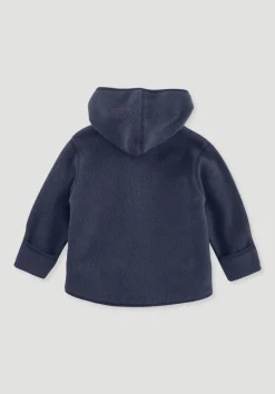 hessnatur Fleece Jacke aus reiner Bio-Baumwolle von dunkelblau Sale