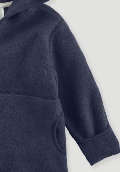 hessnatur Fleece Jacke aus reiner Bio-Baumwolle von dunkelblau Sale
