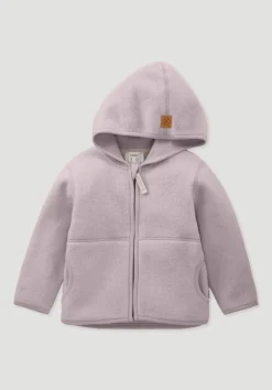 hessnatur Fleece Jacke aus reiner Bio-Baumwolle von mattrosa Outlet