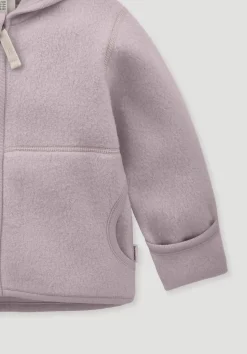 hessnatur Fleece Jacke aus reiner Bio-Baumwolle von mattrosa Outlet