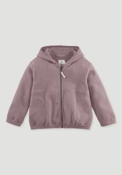 hessnatur Fleece Jacke aus reiner Bio-Baumwolle von altrosa Discount