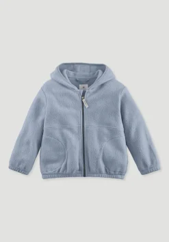 hessnatur Fleece Jacke aus reiner Bio-Baumwolle von helles jeansblau Hot