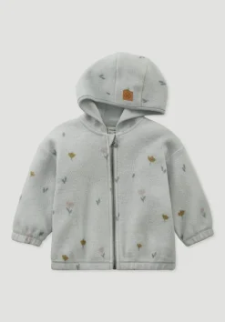 hessnatur Fleece Jacke reiner Bio-Baumwolle von nebelgrau Online