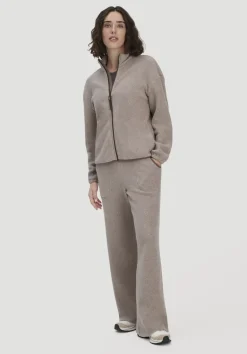 hessnatur Fleece Jacke Relaxed ACTIVE LIGHT aus reiner Bio-Baumwolle von mandelbraun Online