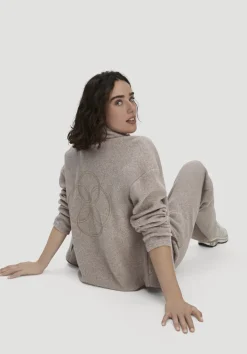 hessnatur Fleece Jacke Relaxed ACTIVE LIGHT aus reiner Bio-Baumwolle von mandelbraun Online
