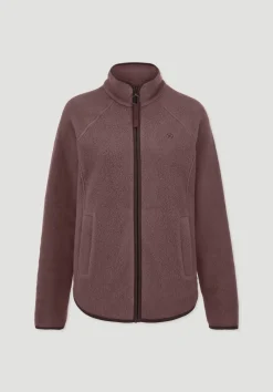 hessnatur Fleece Jacke Relaxed ACTIVE LIGHT aus Bio-Baumwolle von rosébraun Clearance