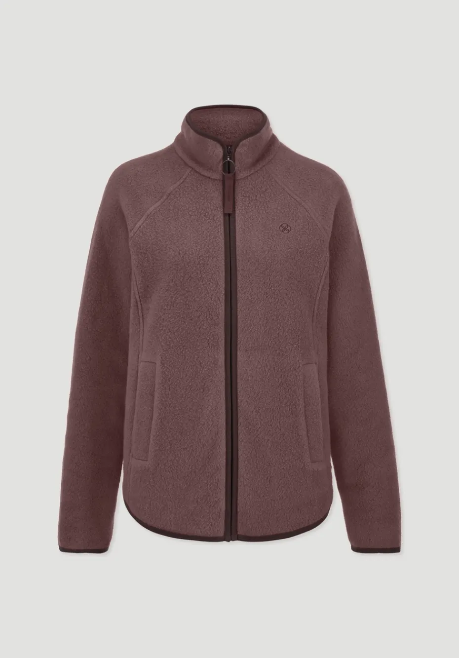 hessnatur Fleece Jacke Relaxed ACTIVE LIGHT aus Bio-Baumwolle von rosébraun Clearance