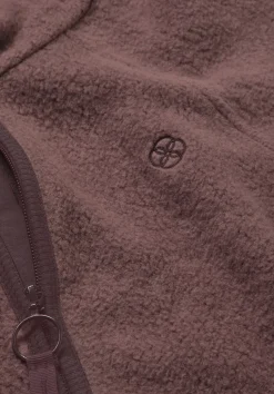 hessnatur Fleece Jacke Relaxed ACTIVE LIGHT aus Bio-Baumwolle von rosébraun Clearance