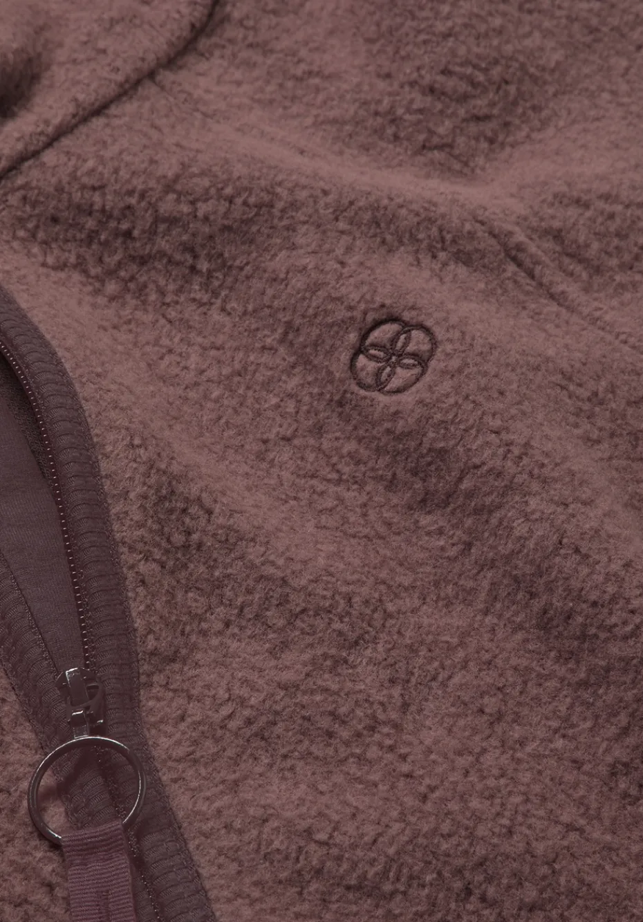 hessnatur Fleece Jacke Relaxed ACTIVE LIGHT aus Bio-Baumwolle von rosébraun Clearance