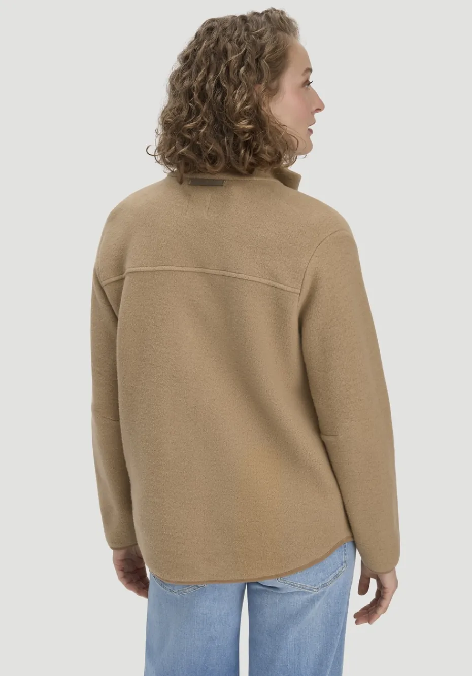 hessnatur Fleece Jacke Relaxed ACTIVE LIGHT aus reiner Bio-Baumwolle von camelbraun Clearance