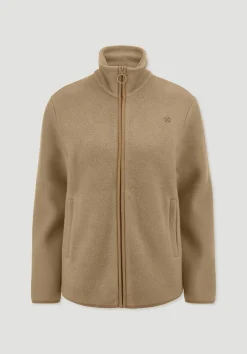 hessnatur Fleece Jacke Relaxed ACTIVE LIGHT aus reiner Bio-Baumwolle von camelbraun Clearance