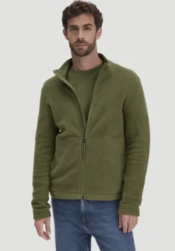 hessnatur Fleece Jacke Slim aus reiner Bio-Baumwolle von seetang Online