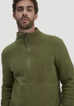 hessnatur Fleece Jacke Slim aus reiner Bio-Baumwolle von seetang Online
