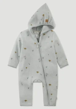 hessnatur Fleece Overall aus reiner Bio-Baumwolle von nebelgrau
