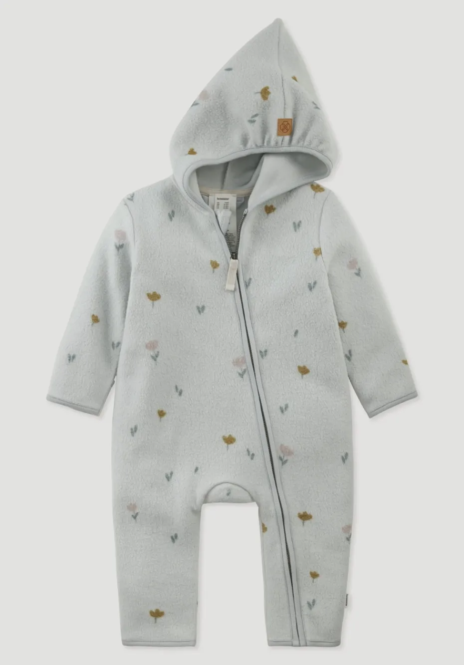 hessnatur Fleece Overall aus reiner Bio-Baumwolle von nebelgrau