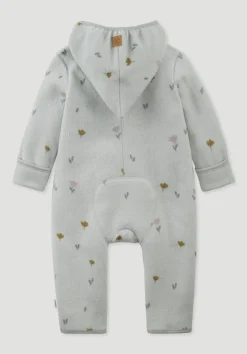 hessnatur Fleece Overall aus reiner Bio-Baumwolle von nebelgrau