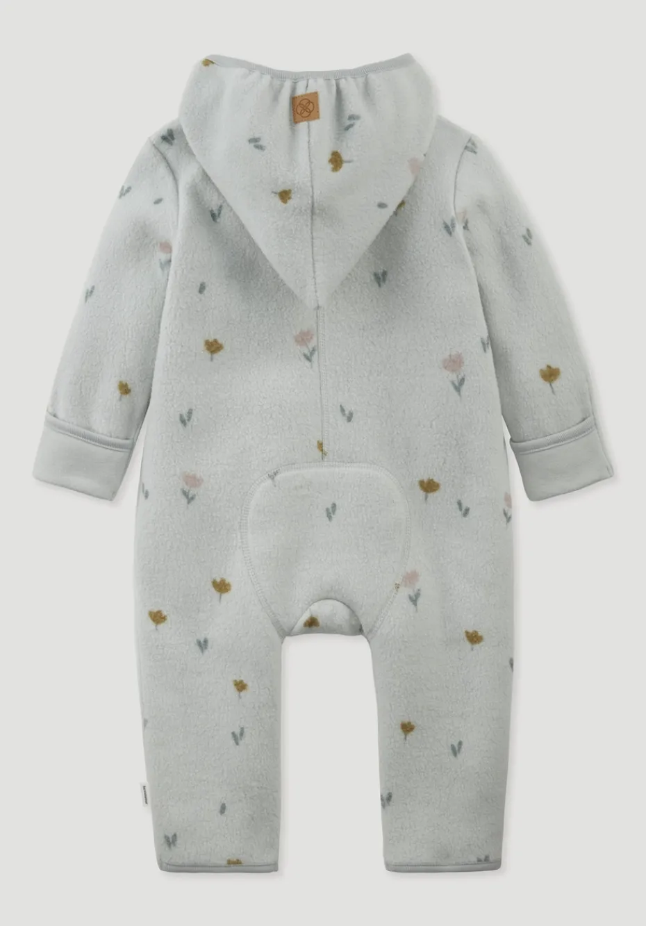 hessnatur Fleece Overall aus reiner Bio-Baumwolle von nebelgrau