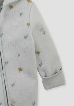hessnatur Fleece Overall aus reiner Bio-Baumwolle von nebelgrau
