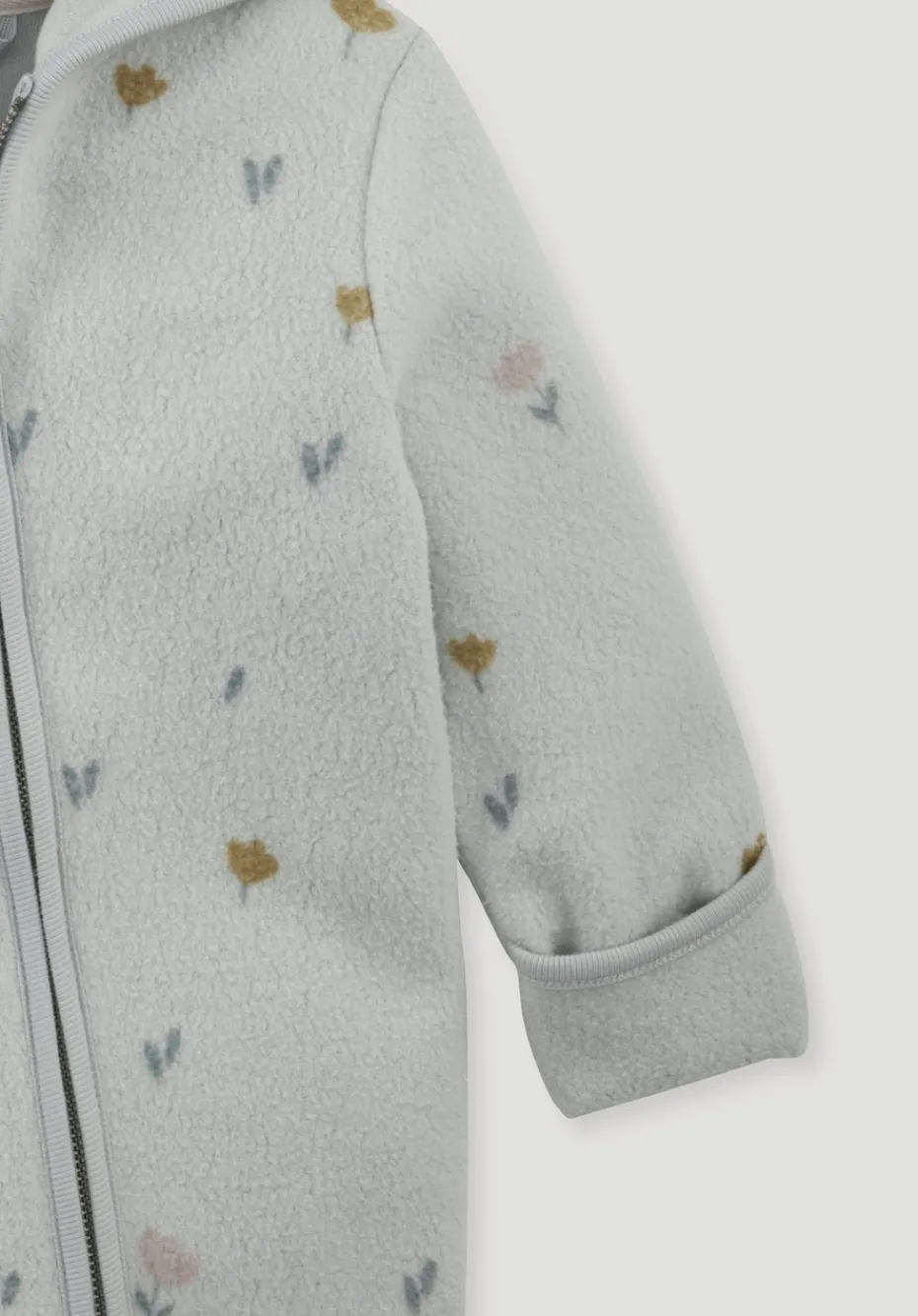 hessnatur Fleece Overall aus reiner Bio-Baumwolle von nebelgrau