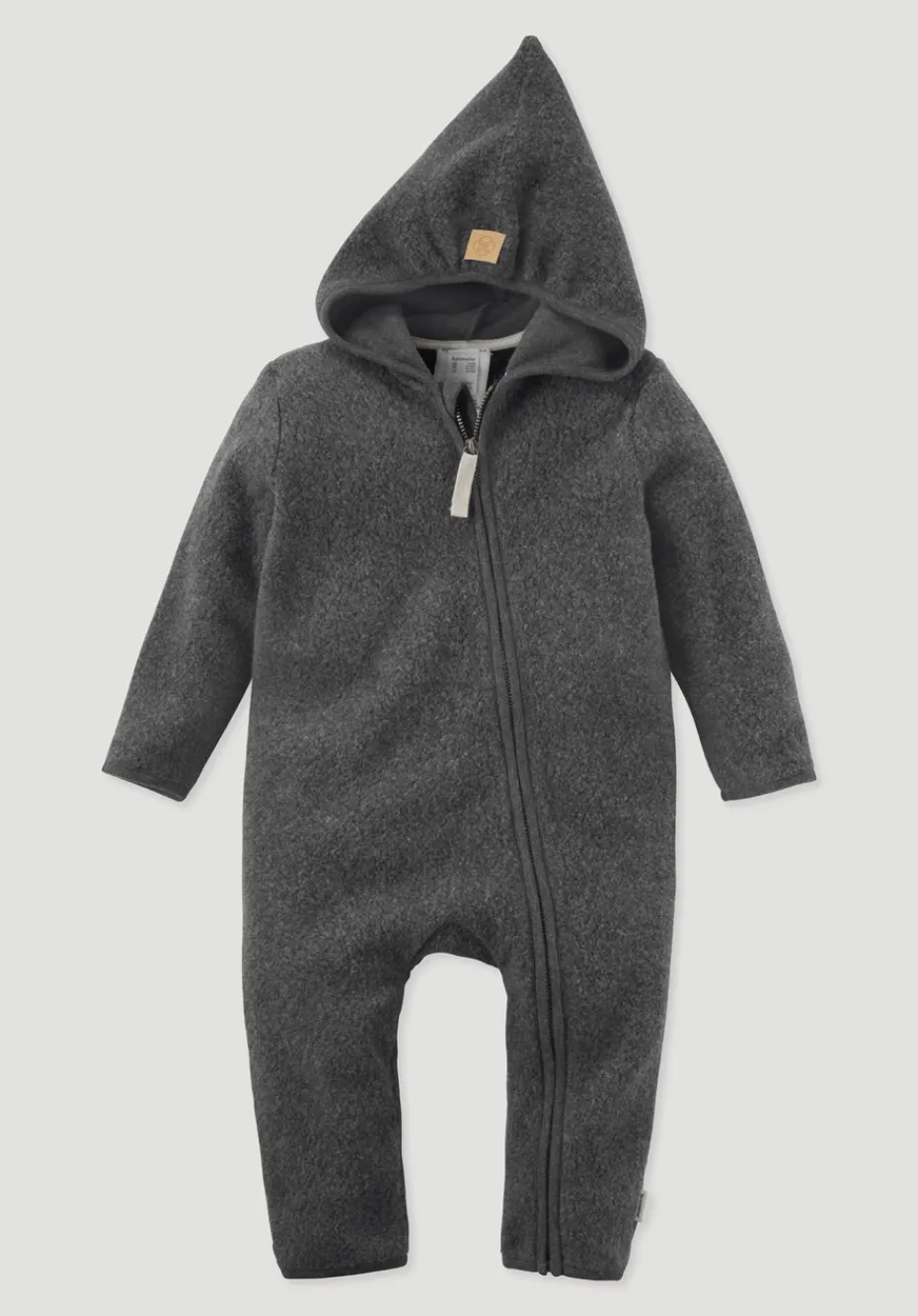 hessnatur Fleece Overall aus reiner Bio-Baumwolle von anthrazit New
