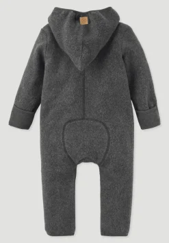 hessnatur Fleece Overall aus reiner Bio-Baumwolle von anthrazit New
