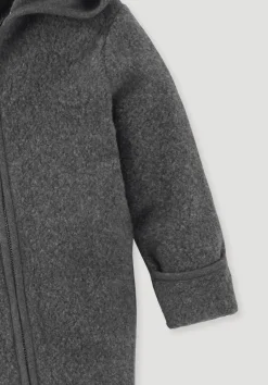 hessnatur Fleece Overall aus reiner Bio-Baumwolle von anthrazit New
