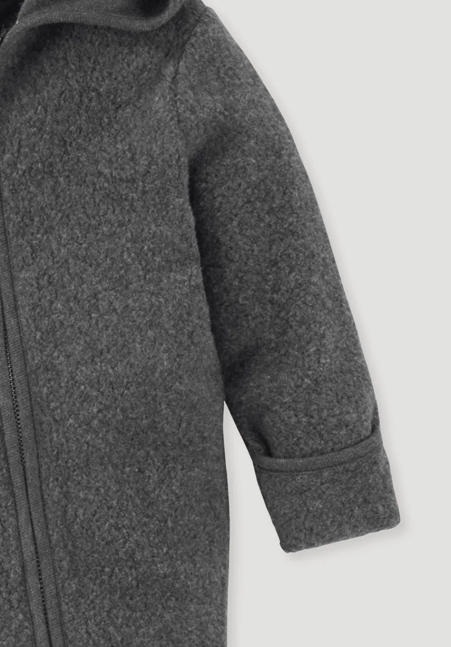 hessnatur Fleece Overall aus reiner Bio-Baumwolle von anthrazit New