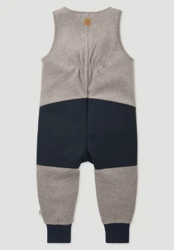 hessnatur Fleece Sommer Overall mit Softshell aus reiner Bio-Baumwolle von mandelbraun Clearance