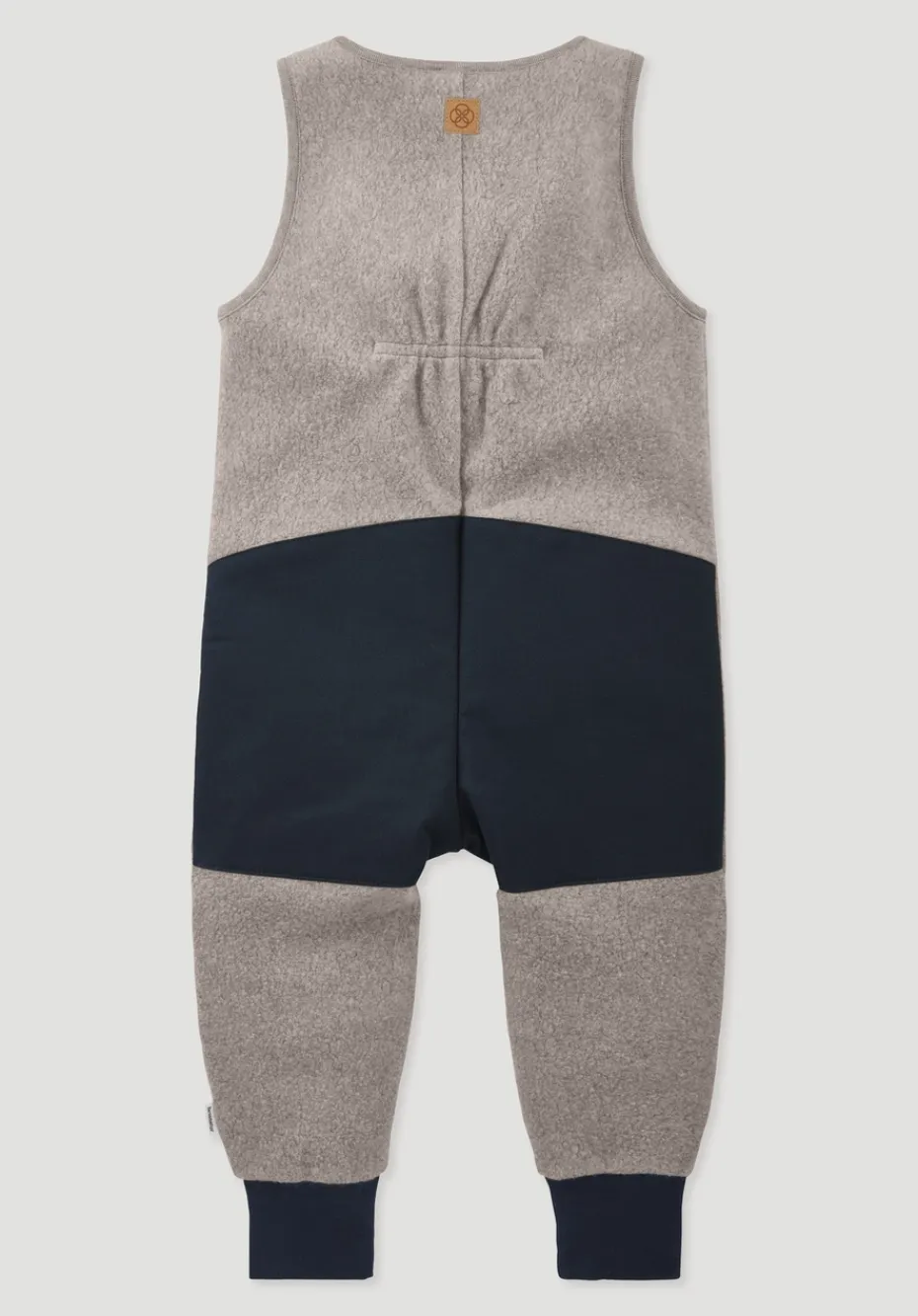 hessnatur Fleece Sommer Overall mit Softshell aus reiner Bio-Baumwolle von mandelbraun Clearance