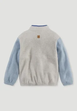 hessnatur Fleece Sweatshirt aus reiner Bio-Baumwolle von helles jeansblau New
