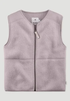 hessnatur Fleece Weste aus reiner Bio-Baumwolle von mattrosa Clearance