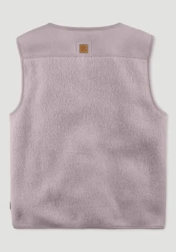 hessnatur Fleece Weste aus reiner Bio-Baumwolle von mattrosa Clearance