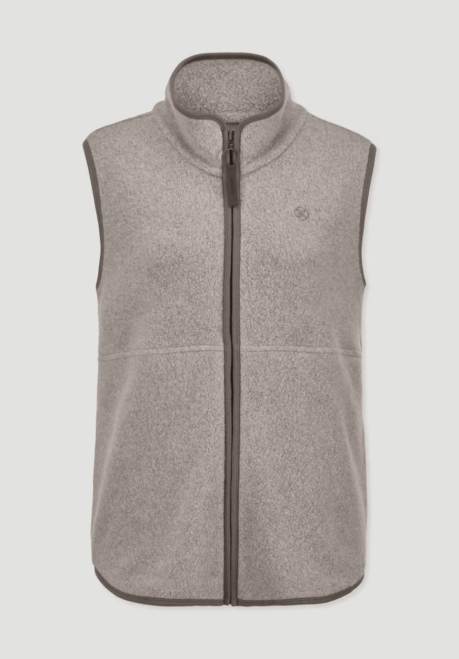 hessnatur Fleece Weste Regular ACTIVE LIGHT aus reiner Bio-Baumwolle von mandelbraun Clearance