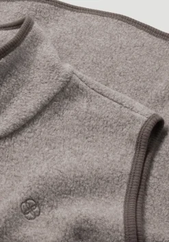 hessnatur Fleece Weste Regular ACTIVE LIGHT aus reiner Bio-Baumwolle von mandelbraun Clearance