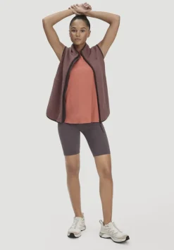 hessnatur Fleece Weste Regular ACTIVE LIGHT aus reiner Bio-Baumwolle von rosébraun Discount